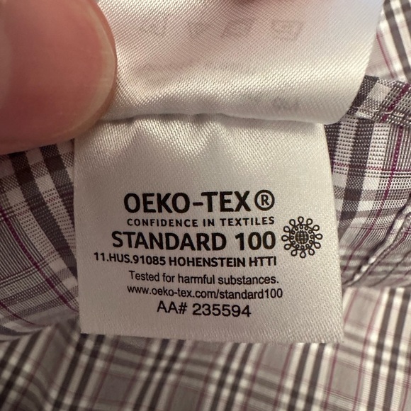 Lauren Ralph Lauren Black Label Slim Fit Performance Plaid Button Down 17.5 XL - Picture 7 of 9